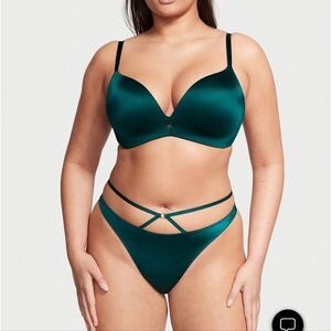 2 piece set Victoria's Secret VERY SEXY So Obsessed Push-Up Bra 36 DD panty xl